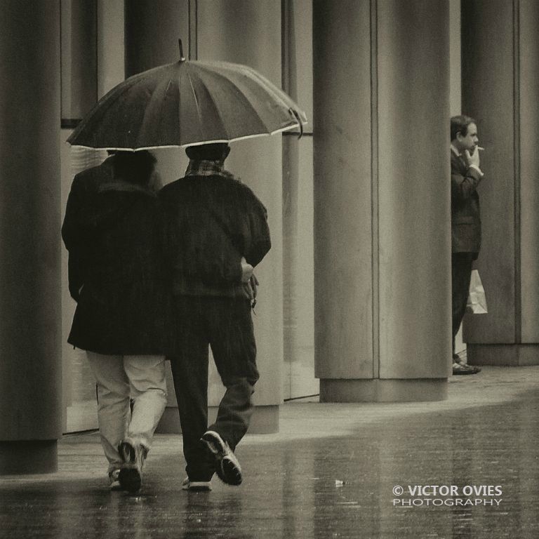 London - The city in the rain