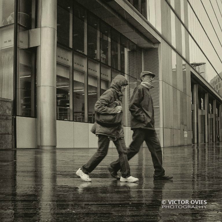 London - The city in the rain