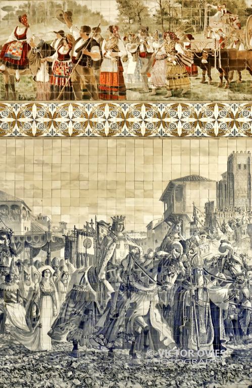 Tile Panel at Porto's Railway Station