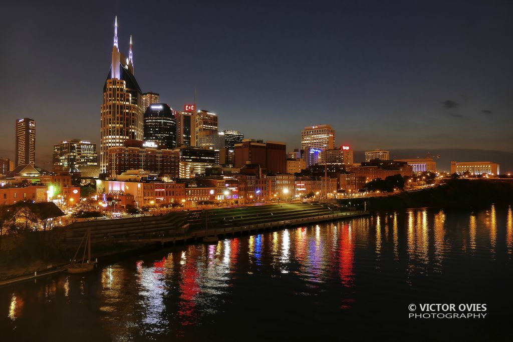Nashville Skyline at twilight