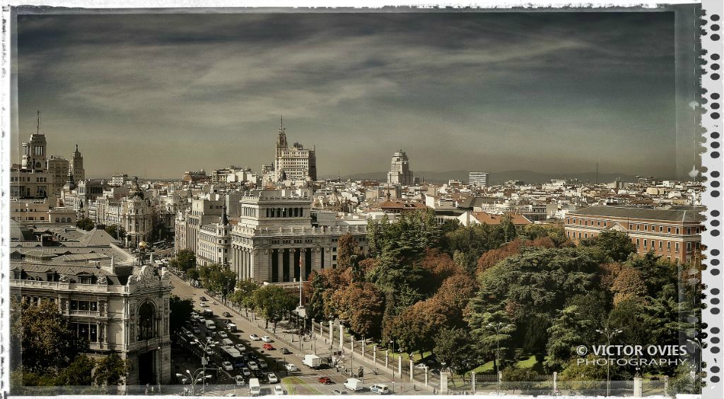 Calle Alcalá y Gran Vía desde Palacio de Cibeles